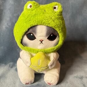 Mofusand Kawaii Frog Cat Plush 9"